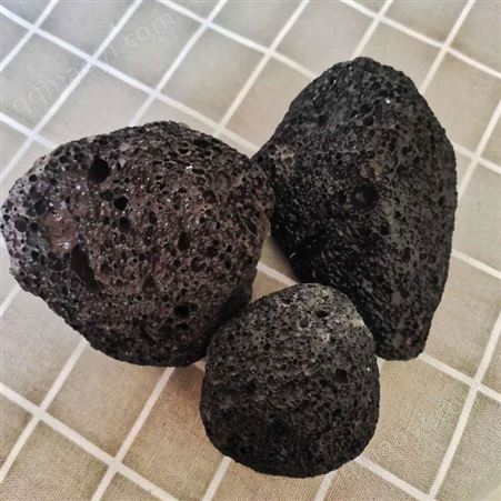 元晶供应大块火山石 内蒙古黑色火山石 铺面石颗粒