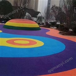 成都塑胶跑道户外地坪幼儿园epdm橡胶颗粒学校操场彩色地胶材料施工
