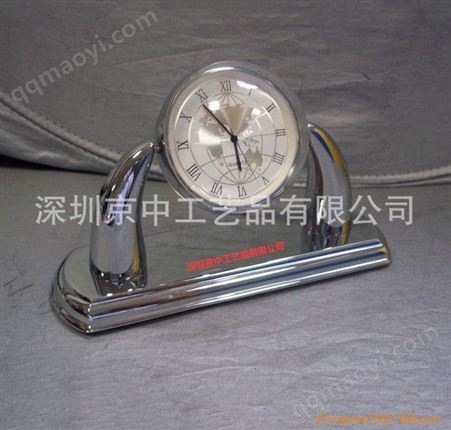 辦公桌面擺件批發 時尚鐘表 家居 金屬鬧鐘 石英 外貿鐘定制