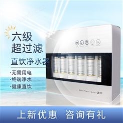 家用厨房六级箱式超滤直饮净水器UF净水设备 茶饮店餐厅用 不插电 终端净水