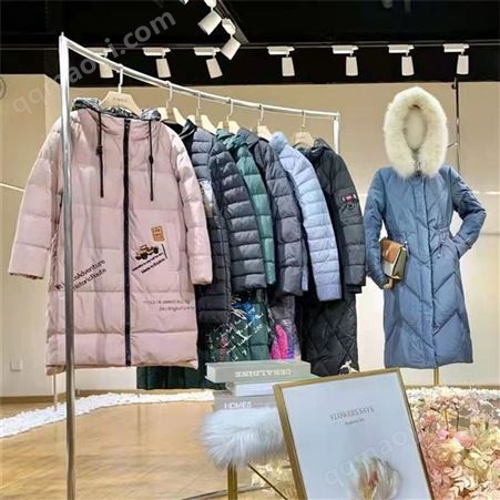 寶萊國際2021冬季羽絨服  折扣女裝尾貨貨源