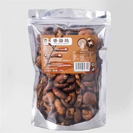 阴阳袋香菇脆果蔬脆原料散货供应生产加工代理加盟批发订制
