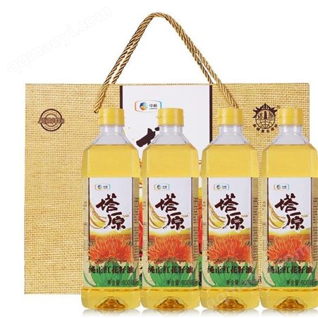 中糧塔原純紅花籽油禮盒228型 員工福利慰問品企業團購定制