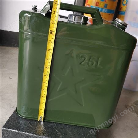 25L全新汽油桶25升方桶加厚0.7毫米軍綠色鋁蓋移動(dòng)油箱玩車